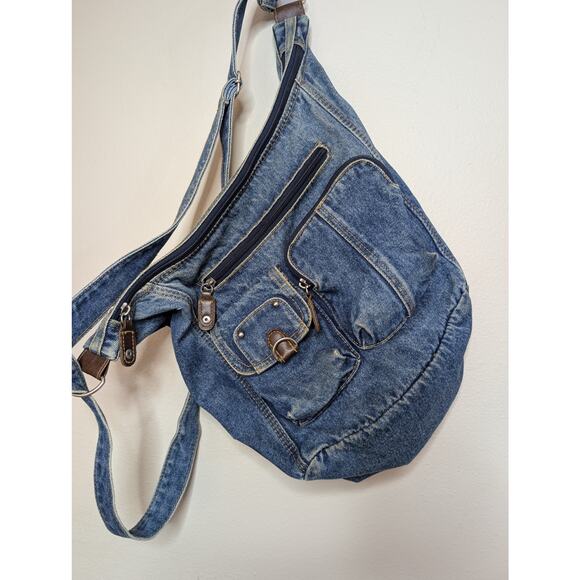 Denim Y2k Crossbody Bag - Picture 1 of 6